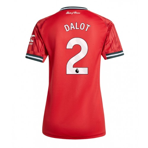 Manchester United Diogo Dalot #2 Hemmatröja Kvinnor 2025-26 Kortärmad Manchester United Diogo Dalot #2 Hemmatröja Kvinnor 2025-26 Kortärmad